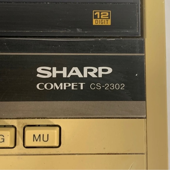 VTG Sharp COMPET CS-2302 Electronic Calculator Machine Tested (1982) - Picture 5 of 10